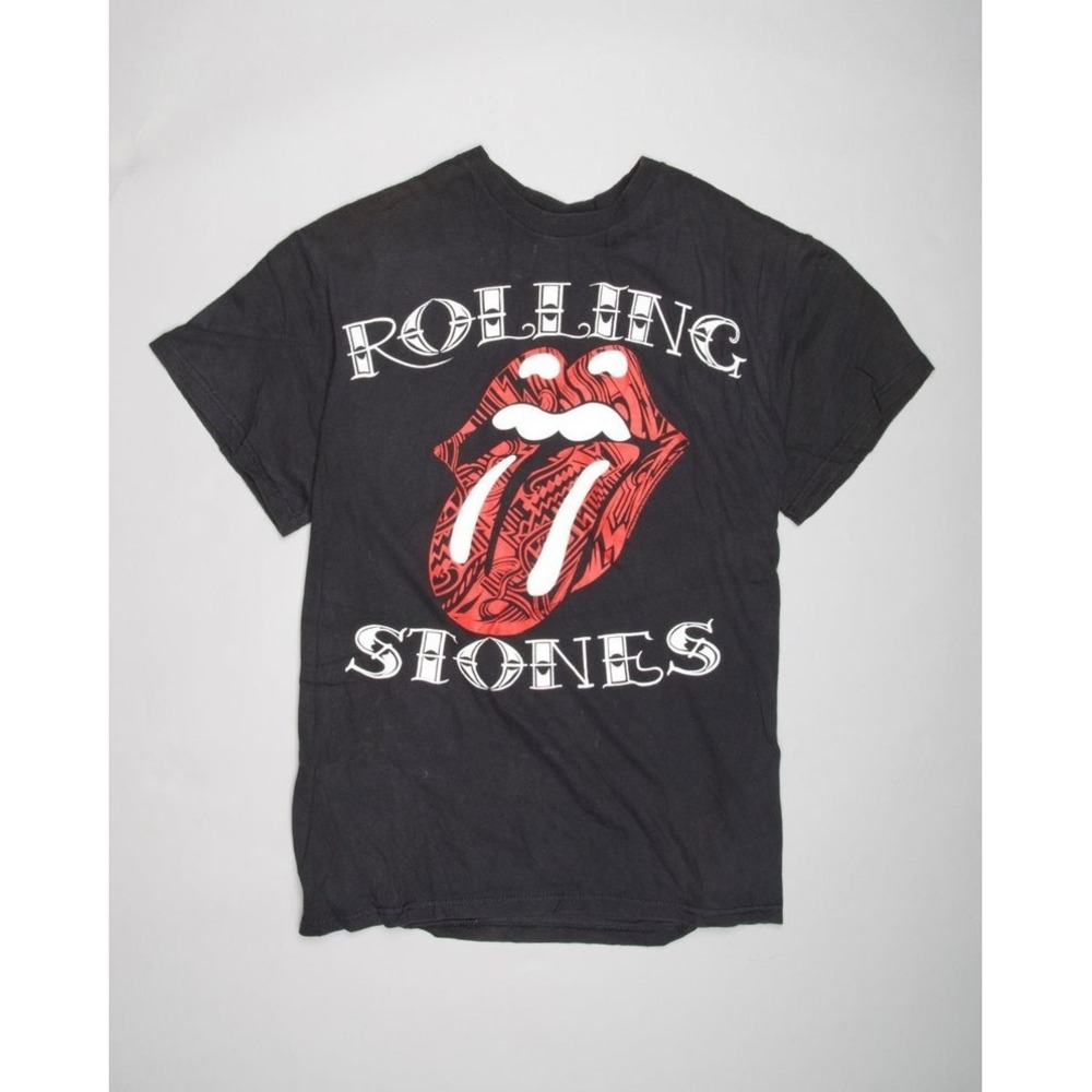BLACK R.StoneS Round Necked Short Sleeves T-shirt, Gift For Rock Fan